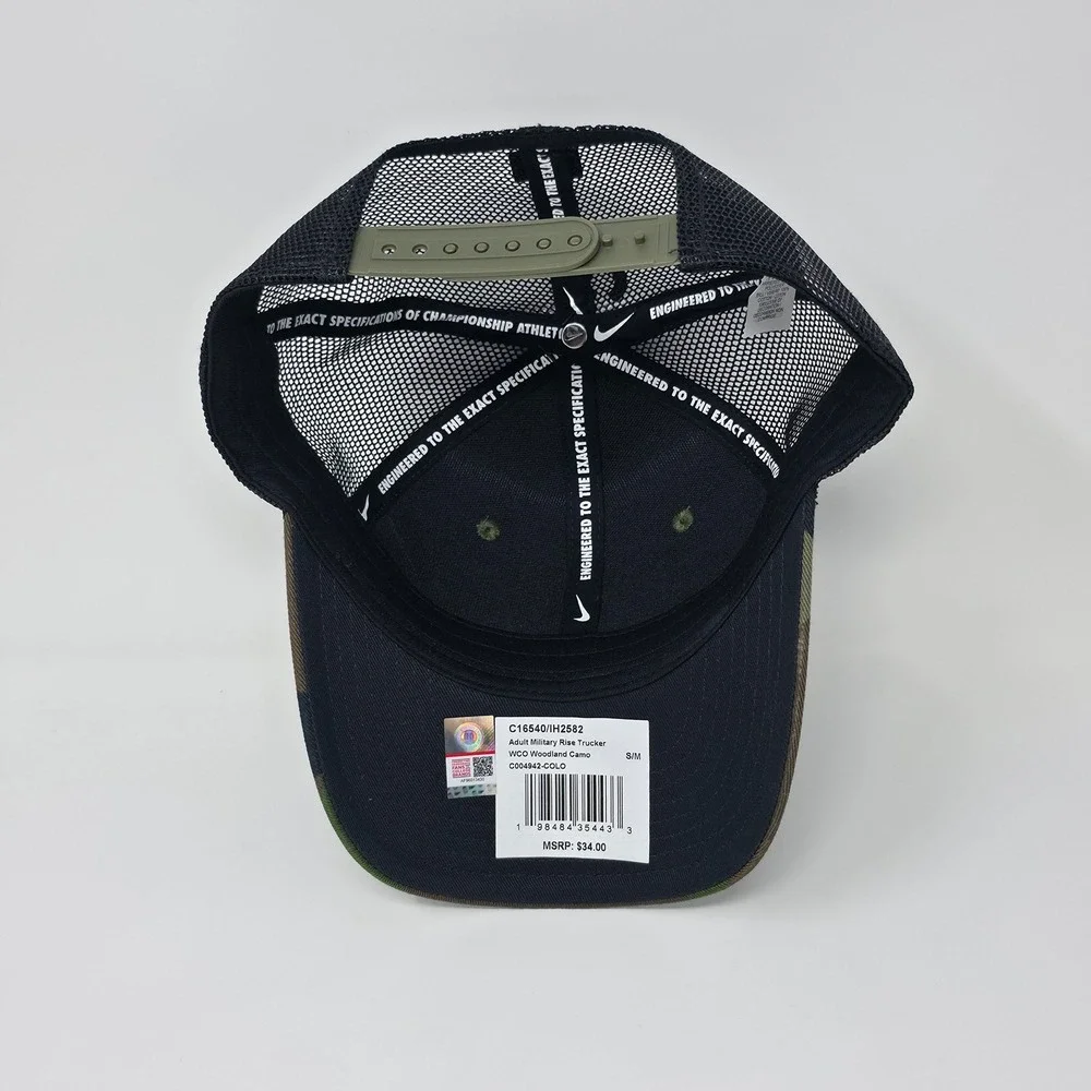 Nike Rise Cap Colorado Buffaloes Trucker Hat S/M Woodland Camo Mesh Snapback Hat